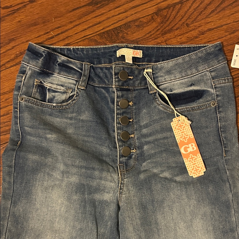 Garden Party Women's Flared Blue Jeans. Size 7 - Picture 2 of 5